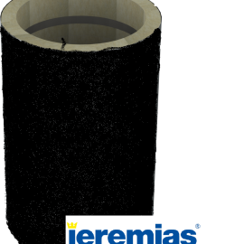 Jeremias sauna moodulkorsten, Ø115/ 215mm ECO, 50 cm pikendus