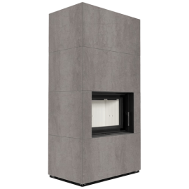 FLOKI BOX 8 kW Ø 160 quartz sinter NATURALI PIETRA DI SAVOIA GRIGIA BOCCIARDATA